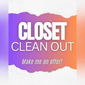 Closet Clean Out Time! Make me an offer!